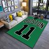 Boston Team Green Carpet Design Suitable As a Non-slip Mat for the Living Room or Bedroom Sofa