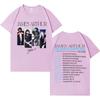 Singer James Arthur Mens Fashion TShirt 2026 Album Casual Loose TShirt HipHop High Quality Comfortable Short Sleeve Unisex