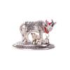 Silver Metal Handcrafted Cow and Calf Figurine,