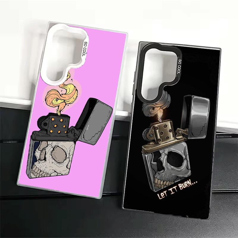 Lighter Cool Pattern Shockproof Phone Case for Samsung Galaxy S26 Edge S25 Ultra S24 FE S23 Plus S21 Cover Anti Fall Fundas