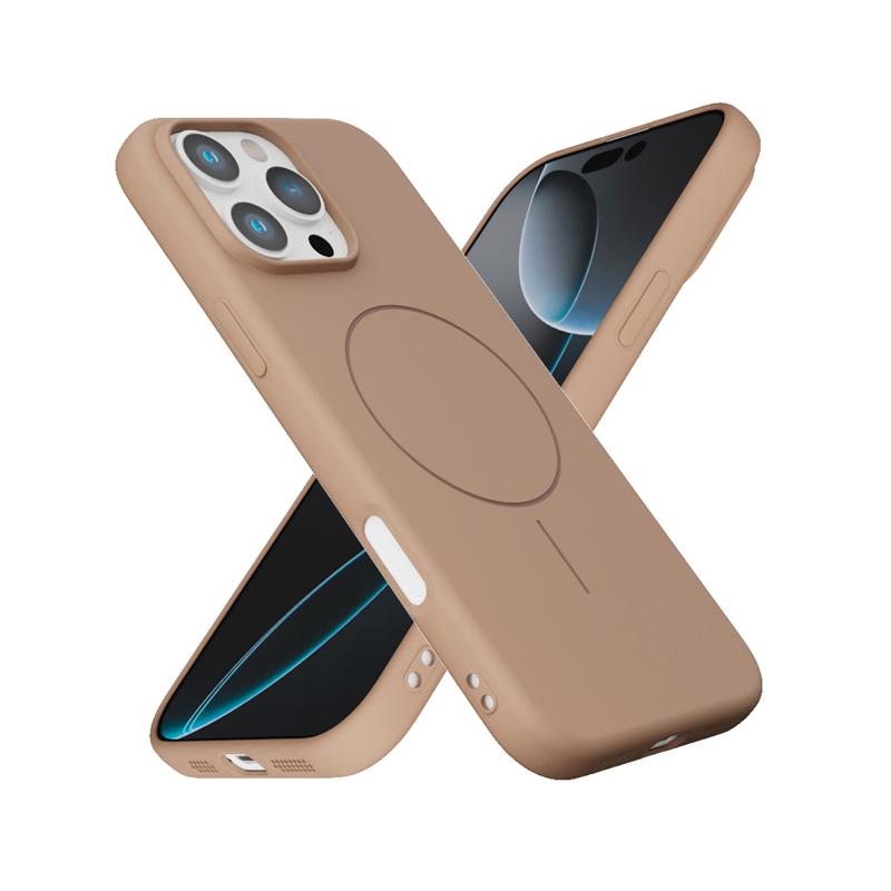 Магнитный матовый чехол для iPhone 16e 17 16 15 Pro Max 14 Plus 13 12 для Magsafe Mag Safe 16Plus 16Pro Чехол для телефона Аксессуары