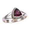 Натуральный гранат драгоценный камень 925 проба стерлингового серебра ювелирное кольцо размер 8.5 M2L30