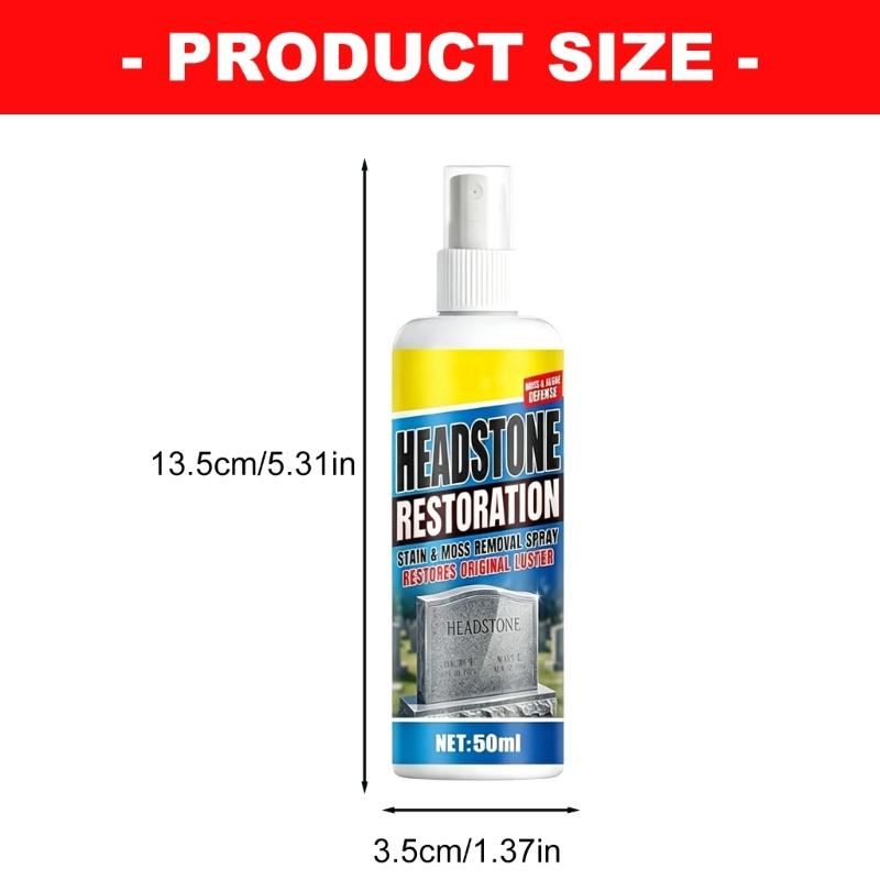 Cemetery Headstones Cleaning Liquid Outdoor Stone Cleaner Suitable for Powerful Removes Dirt Revives Stone Appearance
