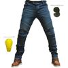 Men's Slim Fit Motorcycle Jeans with Knee Pads - Anti-Fall Spring Riding Pants