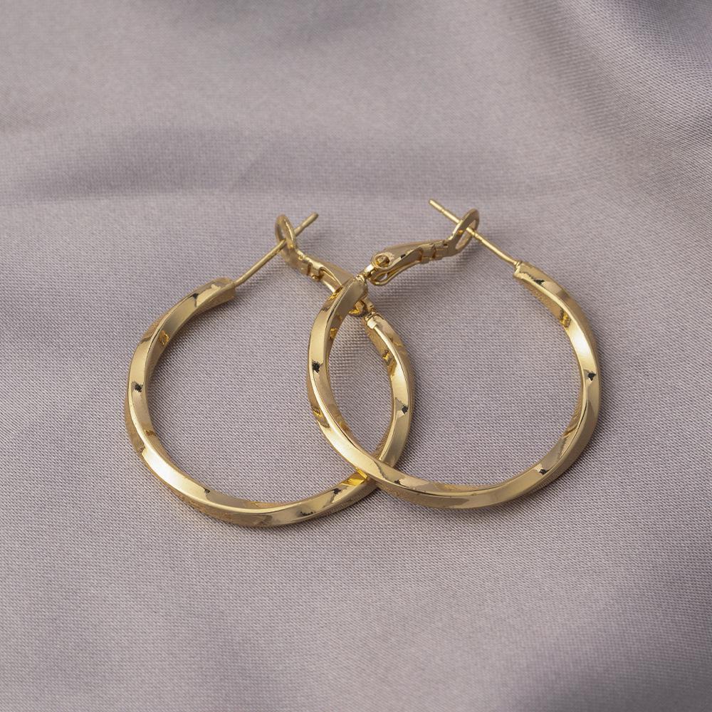 Элегантные серьги с иглами из серебра 925 пробы: Универсальные французские серьги-кольца из меди в нескольких стилях для изысканного образа