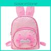 Ухо Письмо Кролик Бант Пайетки Детский Рюкзак Дизайн на Молнии Хранение Многослойный