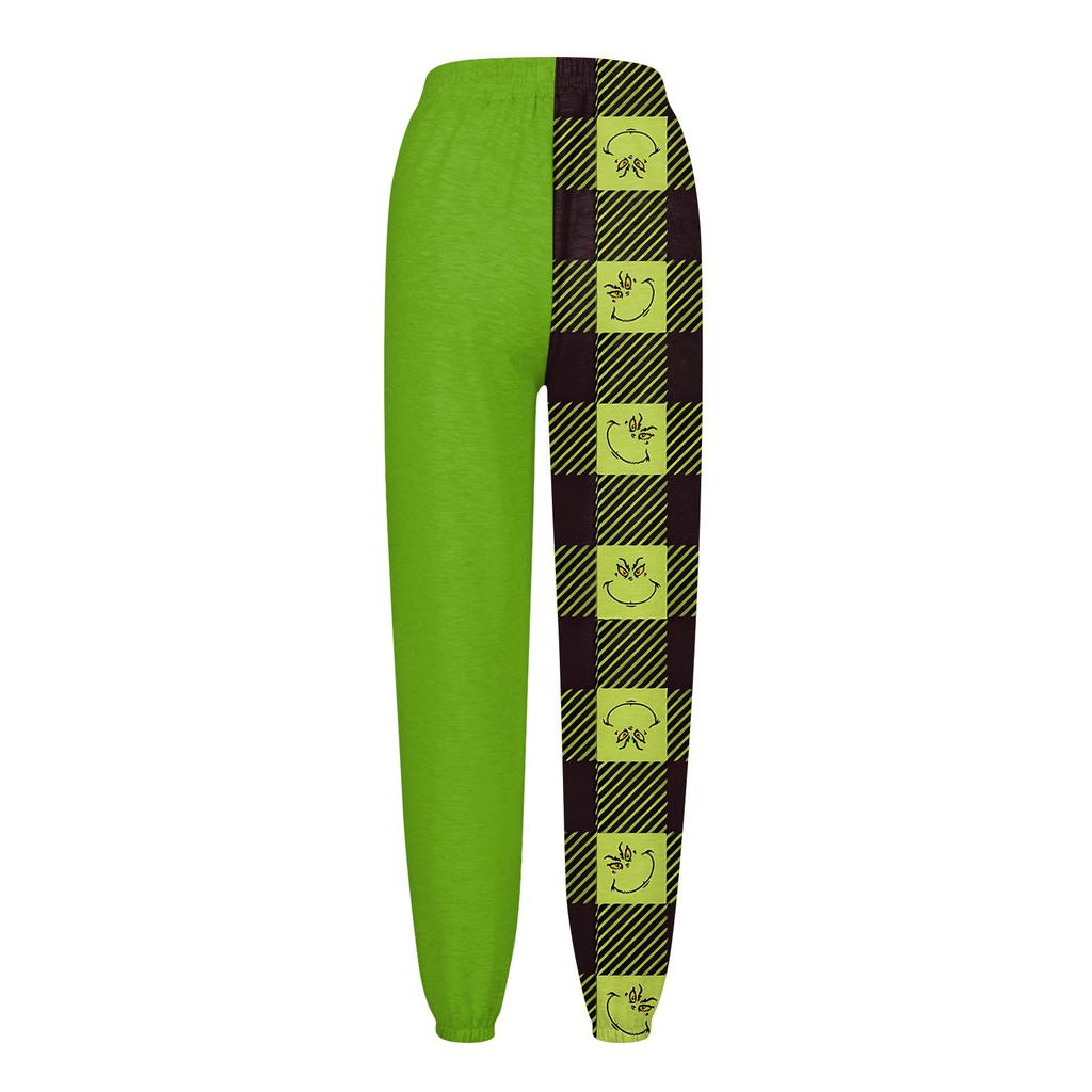 Women's Casual Fashion Christmas Printed Casual Sweatpants Elastic Waist Drawstring Pants