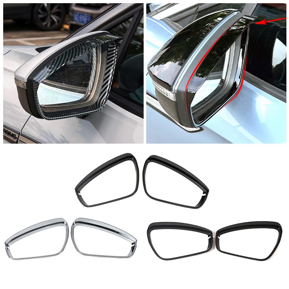 For Volkswagen VW ID.4 ID4 ID.6 ID6 2024 2024 LHD Car Rearview Side Mirror Refit Rainproof Shell Cover Rain Visor Eyebrow Trim