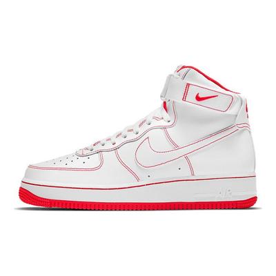 Кроссовки Air Force 1 High '07 Белые Университетский красный CV1753-100