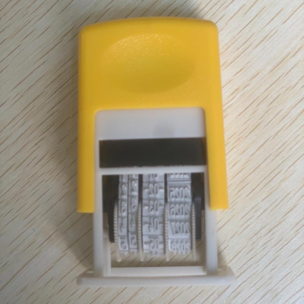 Stamps Self-Inking 4mm Automatic Ink Return Handle Account Stamp Date Stamps Date Wheel Stamp
