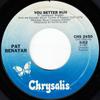 7-дюймовая пластинка PAT BENATAR  You Better Run CHS2450 CHRYSALIS 1980 США Рок Б/у