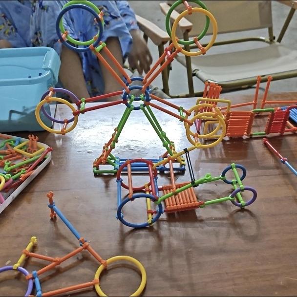 Детские DIY блоки из соломинок, STEM образовательные волшебные палочки, креативные взаимозацепляющиеся строительные игрушки для малышей