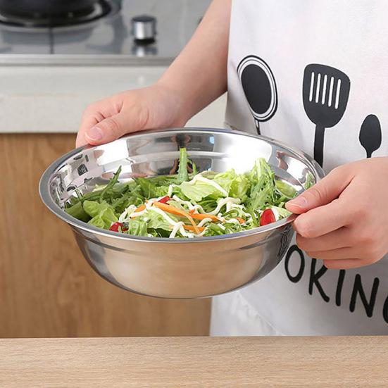Нержавеющая сталь, салат, яйцо, круглая домашняя кухня, выпечка, смешивание, приготовление пищи, миска