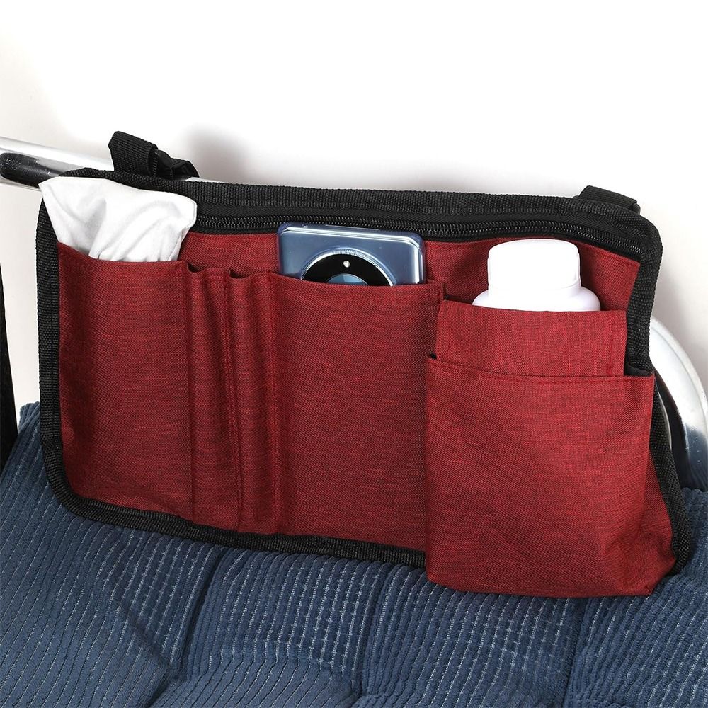 Large Capacity Wheel Chair Hanging Bag Wear-Resistant Chair Storage Organizer Walking Aid