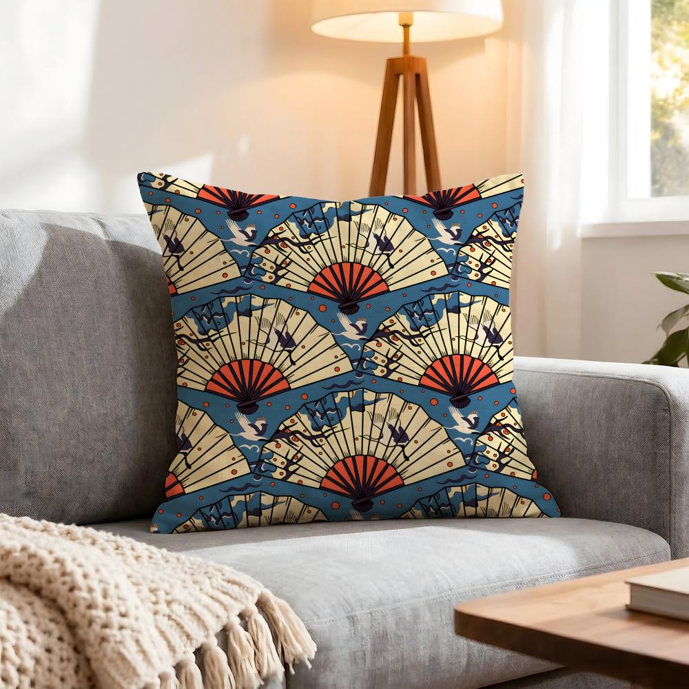 Style Japanese Style Cushion Cover 1Pcs Decorative Covers Soft Cushion Case For Sofa Couch Decor 40X40 45X45 Pillowcases