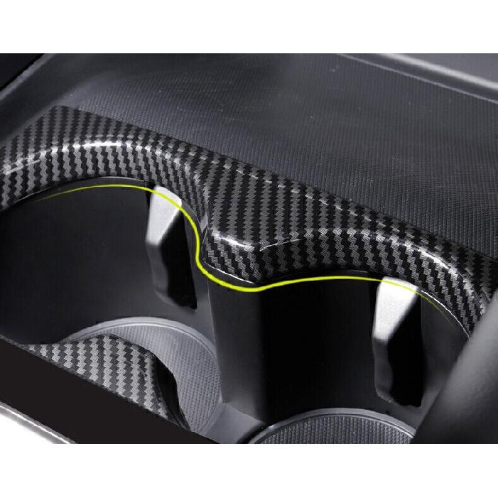 For Mazda 3 Axela 2019-2024 Carbon Fiber Center Console Water Cup Holder Panel