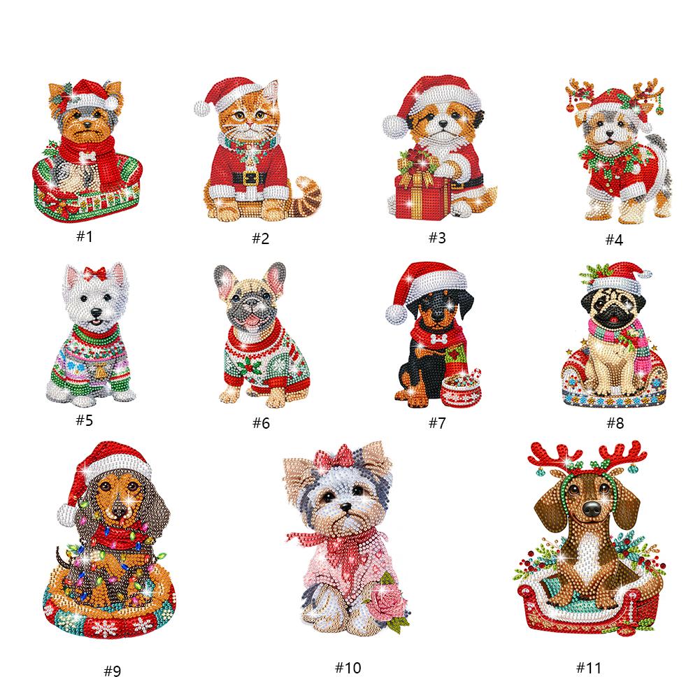 Acrylic 2D Flat DIY Shake Head Desktop Diamond Art Kits Diamond Painting Desktop Decorations Bedroom Table Decoration