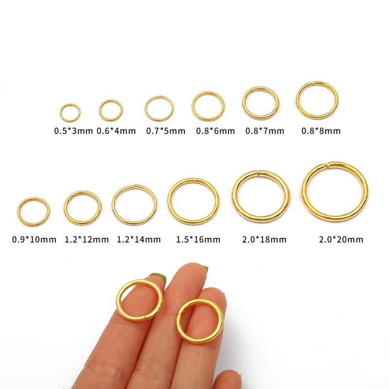 Iron Jump Ring Buckle for DIY Jewelry: Earrings, Bracelets, Necklaces & Pendants