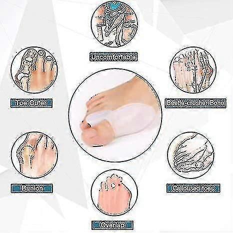 3 Pairs X Gel Bunion Corrector Toe Protectors Straightener Separators Toe Spreader (6 Pcs)