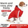Windproof Fleece Dog Clothes Warm Pet Sweatshirt Fashion Dog Hooded Coat  Outdoor