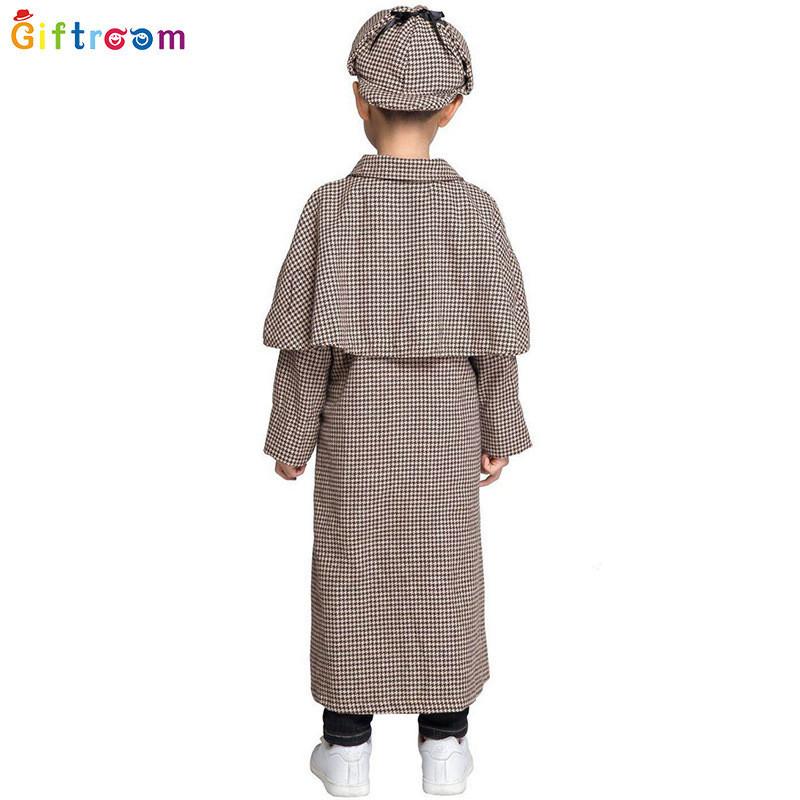 Модный Костюм Шерлока Холмса Для Мальчиков Идеально Подходит Для Хэллоуина И Театральных Представлений