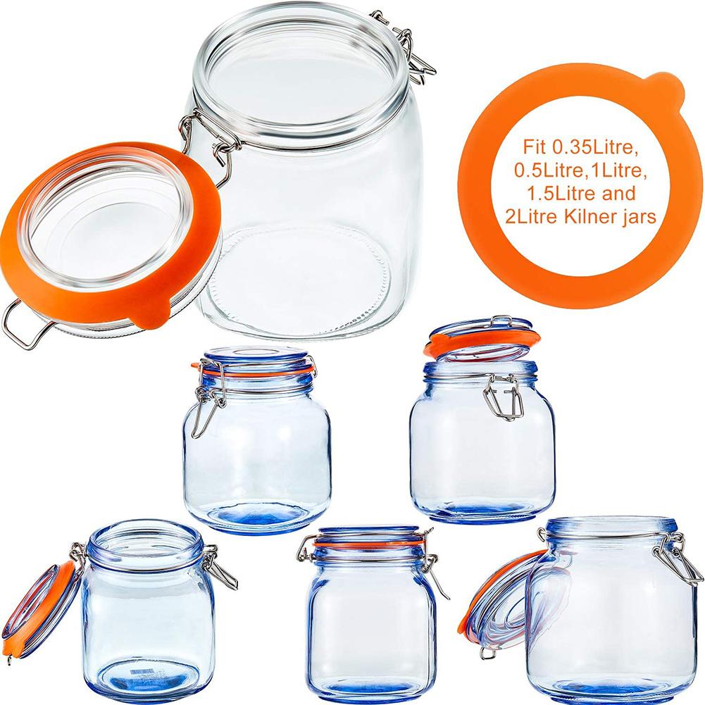 Силиконовое уплотнительное кольцо PDTO для крышек Mason Jar, герметичная замена прокладки, герметичная прокладка