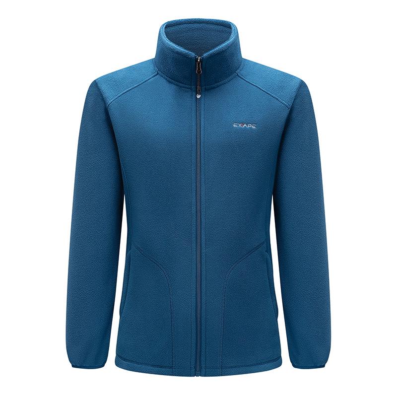 Unisex Cross-Border Winter Logo Fleece Jacket for Hiking & Mountaineering