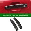 Для Vauxhall Holden Opel Tigra TwinTop B ASTRA GTC CORSA TIGRA ADAM 2004-2009 черная крышка ручки боковой двери автомобиля из углеродного волокна