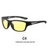 Unisex Night Vision Sports Sunglasses: Windproof & Sandproof for Cycling, Running, and Outdoor Activities