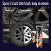 500ML Wheel Hub Cleaner Cleaning Automobile Rust Decontamination Tyre Rim Removing Rust Iron Powder Aluminum Alloy Cleaner Spray