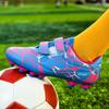 2025 spring and autumn broken nail sneakers primary school students boys training spring long nails girls children's football shoes
