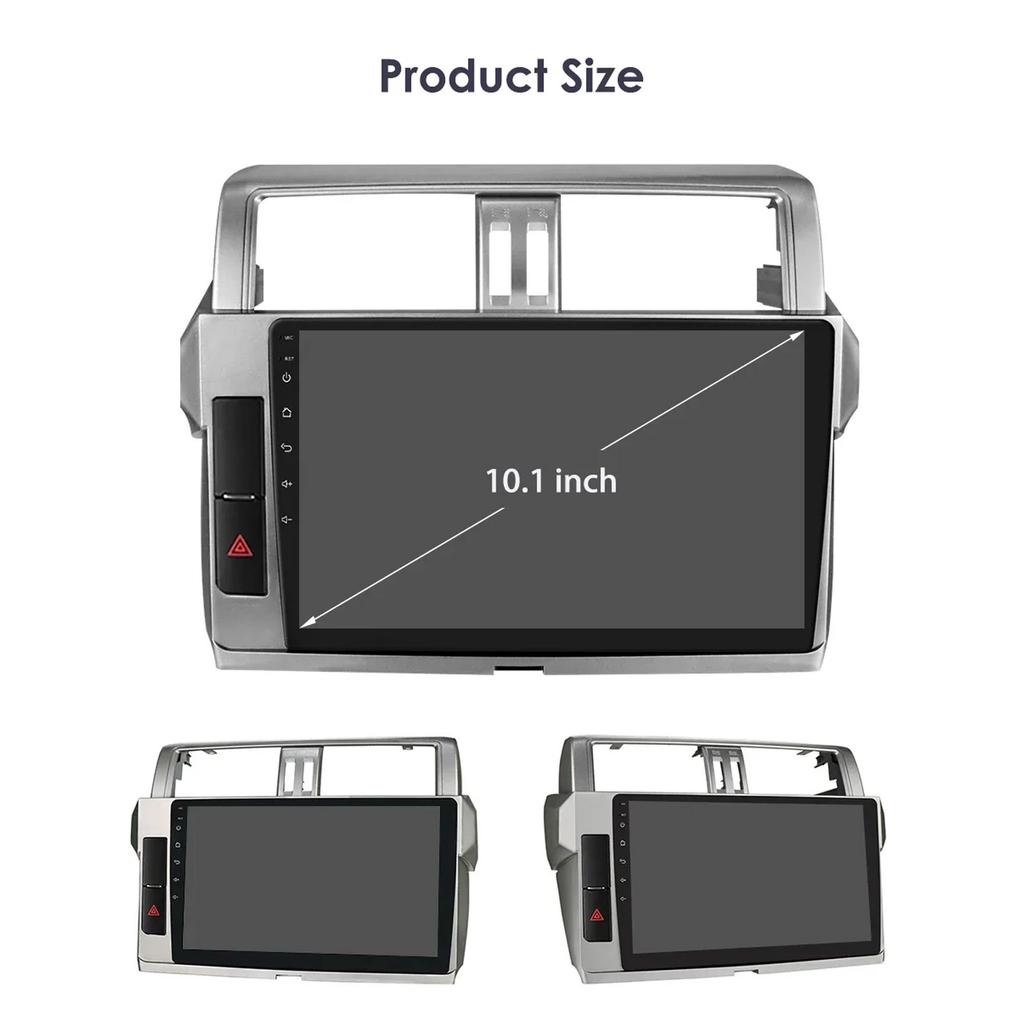 Hizpo 2 Din Android Auto Интеллектуальная стереосистема Carplay Для Toyota Land Cruiser Prado 150 2013 - 2017 Автомагнитола Мультимедийный видеоплеер Навигация GPS