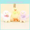 Sweet Pink Duck Plush Toy Keychain Charming Duck Doll Short Plush Bag Pendant