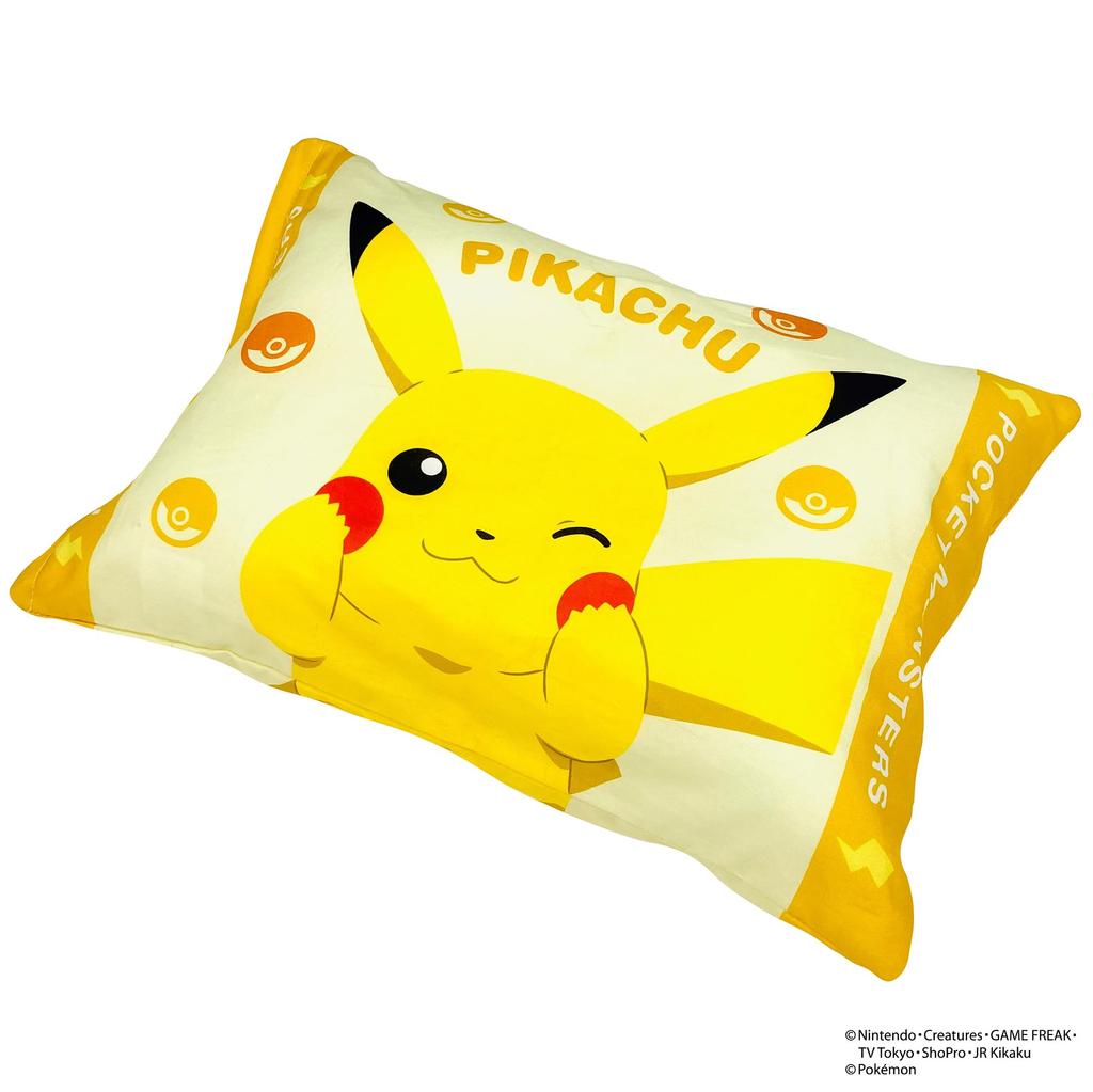 MORIPiLO Morishita Pillow Pokemon Pikachu 40x30cm Washable with Cover Stuffed Toy Cushion Pokemon Character Goods Yellow 4621238 Children's Approx.