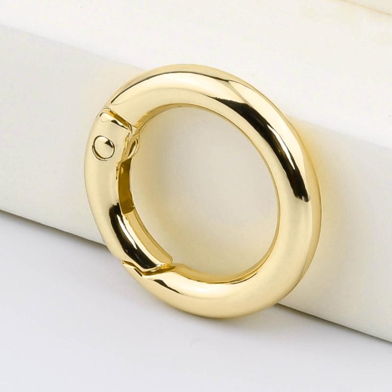 Набор из 10 пружинных колец с круглым крючком, аксессуары, материалы для рукоделия, сплав для изготовления ювелирных изделий и украшения сумок