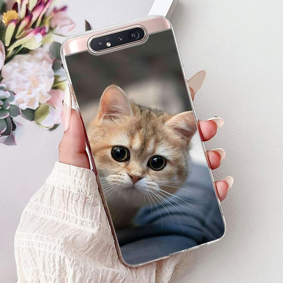 6,7" Чехол для Samsung Galaxy A80 SM-A805F SM-A8050 Funda Роскошный Кот-Дракон Мягкий Силиконовый Задний Чехол Для Samsung A80 A90 4G Coque