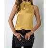 Women's Summer New V Neck Casual Halter Vest Sleeveless Top