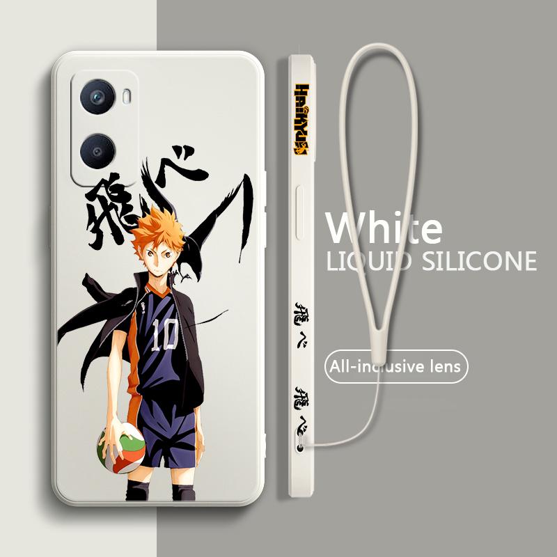 Haikyuu Animation For OPPO F21 A54S A53S A52 A33 A31 A16S A11S A9 A5 A1K A12 AX7 A5 Liquid Left Rope Phone Case