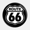 Винтажное металлическое настенное панно Route 66 для гаража, бара, дома 20x20 см
