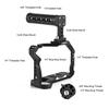 Andoer Camera Cage + Top Handle Kit Aluminum Alloy Video Cage with Cold Shoe Mount Numerous 1/4