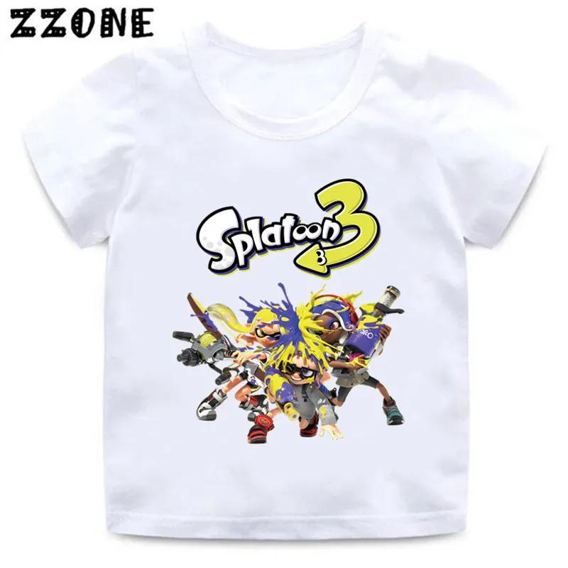 Splatoon 3 Funny Game Cartoon Kids TShirts Octolings Splatlands Girls Clothes Baby Boys T shirt Summer Children Topsooo5839