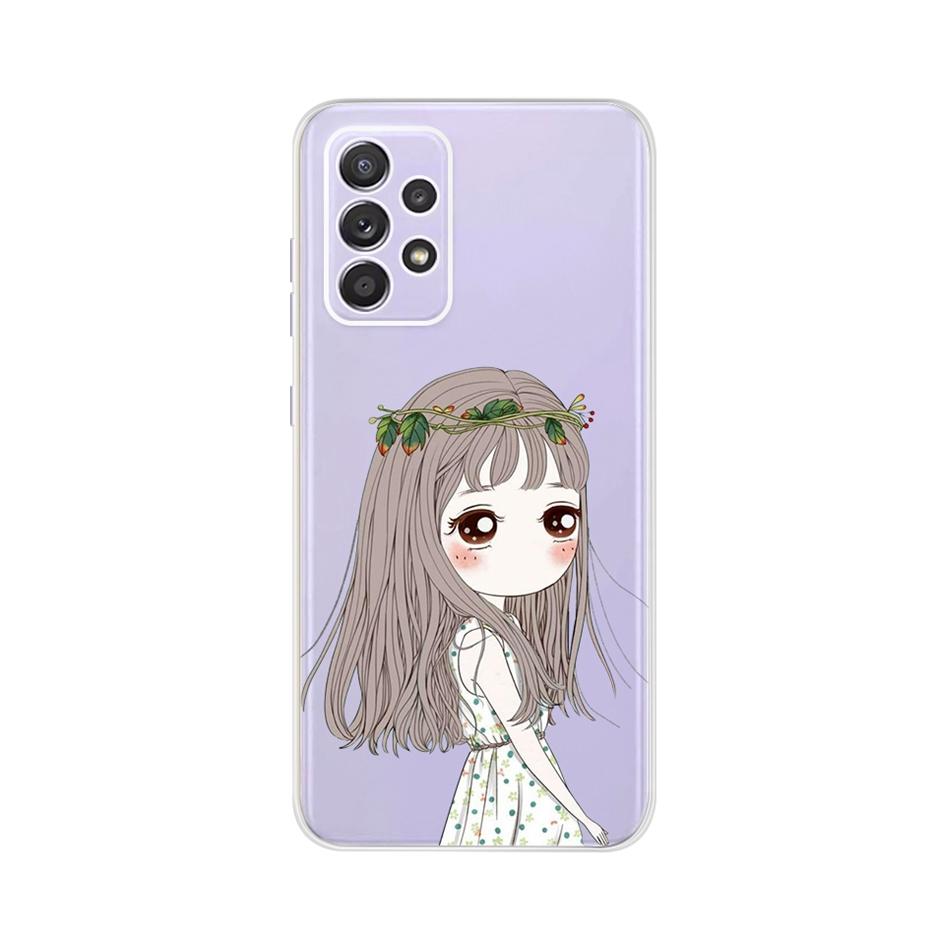Cute Cat Cover For Samsung Galaxy A32 Case SM-A325F Soft TPU Slim Fundas For Samsung A32 A 32 5G A326B Phone Cases Coque Bumper