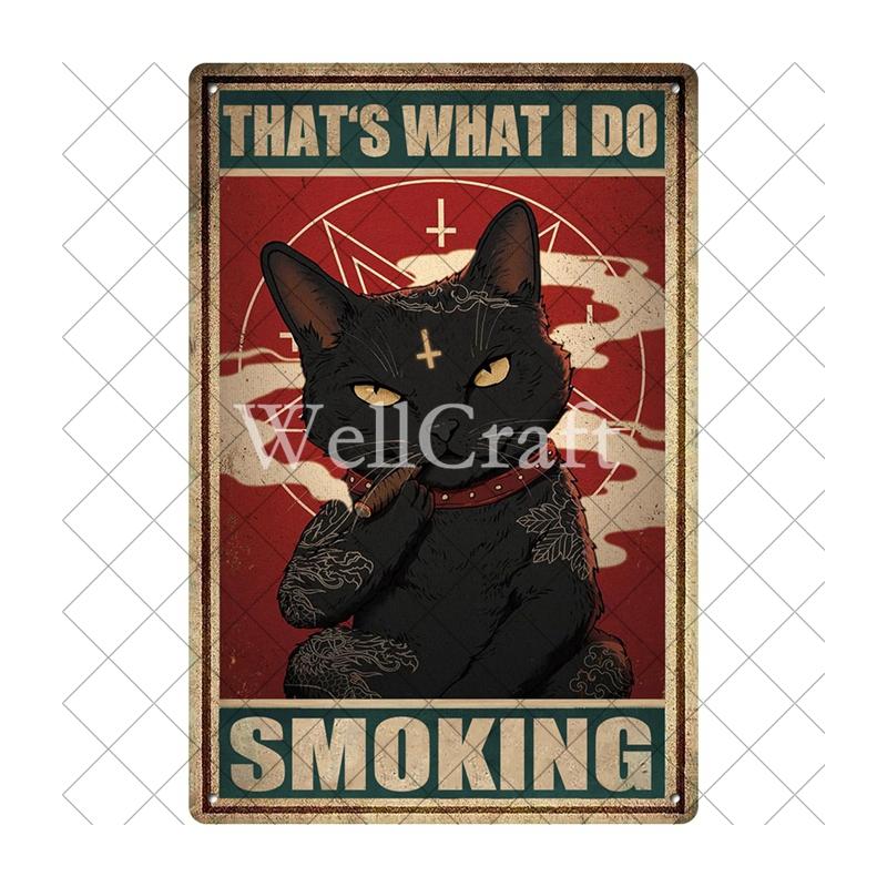 [ WellCraft ] Cat Reading Books Drink Wine  Pub Club Dercoration LTA-13222