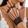 Gothic Style Exaggerated Personality One-Piece Finger Chain Women'S Retro Hollow Tassel Nail Back Chain