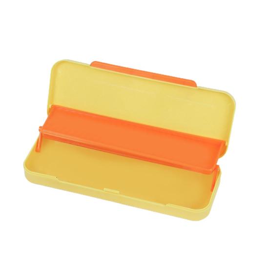 Wear-resistant Pencil Case Smooth Edge PP Large Capacity Portable Pen Box for School