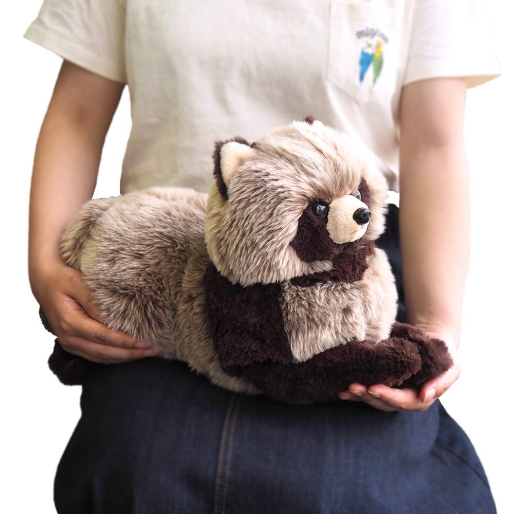 Sunlemon Knee Raccoon Medium 23 x 46 x 22cm Plush Animal Cute Fluffy Raccoon P-6282