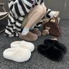 Интернет-знаменитости старшее чувство Баотоу тапочки женские 2025 осень и зима новые наступающие на дерьмо ощущение мягкая подошва повседневная универсальная обувь обувь Мао Мао