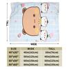 Bubu Dudu Flannel Blanket Winter  Warm Soft Throw Blanket for Kids Adult Couch Chair Funny Bedspread Sofa Bed Cover
