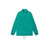 Solid Color Stand Collar Half Zip Sports Casual Loose Hoodie Men Hoodie Green VN0A3W3DUUX