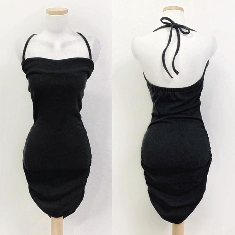 Сплошное цветное плиссированное платье на бедрах для женщин, тонкое, простое, шикарное, короткое стильное платье с внутренней одеждой